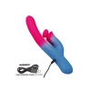 Wibrator króliczek Calexotics thrusting niebieski USB 14 cm
