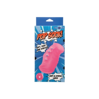 Masturbator z uchwytem Grip N Stroke Calexotics różowy 16 cm