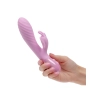 Wibrator króliczek Aura Dual Flutter Calexotics różowy USB 11,5 cm