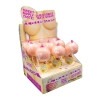 Lizak Boobie Pops truskawkowy 12,5 cm