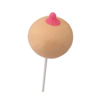 Lizak Boobie Pops truskawkowy 12,5 cm