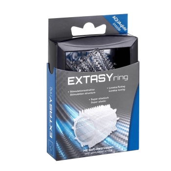 Nakładka Extasy Ring JoyDivision przezroczysta TPE 4.5 cm