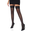 Satin Touch 20D Stay Ups Black