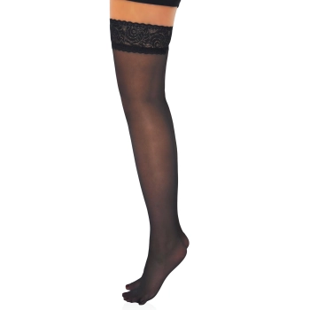Satin Touch 20D Stay Ups Black