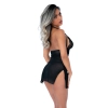 Strappy Lace Babydoll & String Black