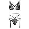 Komplet bielizny peek a boo Daring Intimates czarny L XL