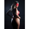 Komplet bielizny Daring Intimates czerwony L XL koronkowy z opaską