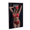 Komplet bielizny Daring Intimates czerwony L XL koronkowy z opaską