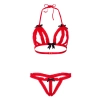 Komplet bielizny Peek a boo Ruffle Daring Intimates czerwony L XL