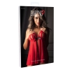 Koszulka Peek a boo Ruffle Babydoll Daring Intimates czerwona L XL