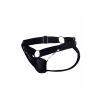 Jockstrap łańcuchowy MOB Eroticwear czarny ze skóry ekologicznej