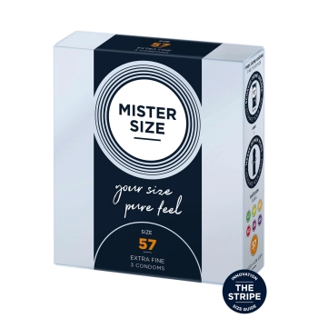 Prezerwatywy ultra cienkie MISTER SIZE 57 mm naturalne 3 sztuki