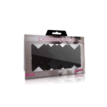 PEEKABOO PASTIES CLASSIC BLACK X