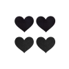 PEEKABOO PASTIES CLASSIC BLACK HEARTS
