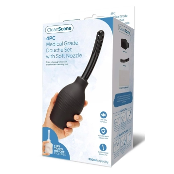 CLEANSCENE 310ML 4PCS MEDICAL GRADE DOUCHE SOFT NOZZLE