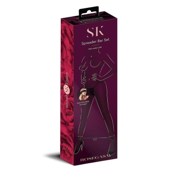 SECRET KISSES ROSEGASM SPREADER BAR SET WITH ANKLE CUFFS