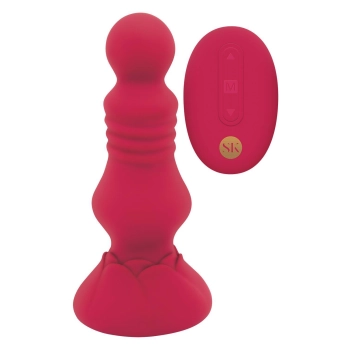 SECRET KISSES REMOTE VIBRATING FLORET BUTTPLUG