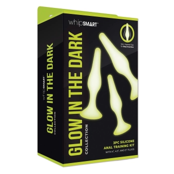 WHIPSMART 3 PCS GLOW IN THE DARK SILICONE ANAL TRAINING KIT