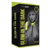WHIPSMART GLOW IN THE DARK COLLAR WITH NIPPLE CLIPS AND LEASH