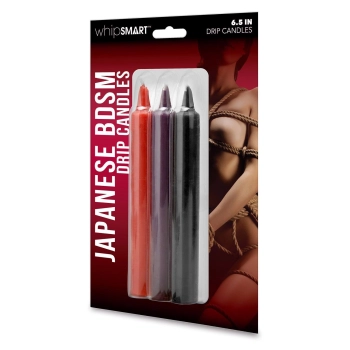 WHIPSMART 6.5 INCH JAPANESE BONDAGE DRIP CANDLES 3  PCS