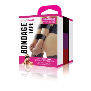WHIPSMART 150 FT BONDAGE TAPE WITH SILKY BLINDFOLD