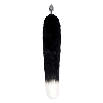 WHIPSMART 3 INCH METAL PLUG WITH 14" BLACK INDIGO FOX TAIL