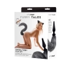 WHIPSMART 4.5 INCH SILICONE PLUG WITH GREY INDIGO FOX TAIL SET