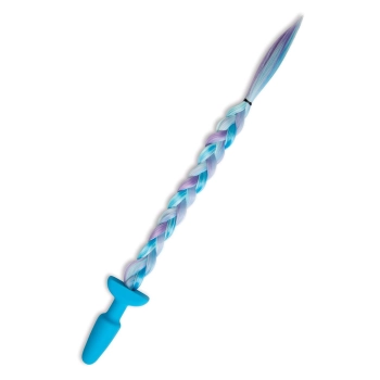 WHIPSMART 4.9 INCH SILICONE PLUG WITH PLAY TAILS UNICORN TAIL