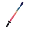 WHIPSMART 4.9 INCH SILICONE PLUG WITH PLAY TAILS RAINBOW TAIL