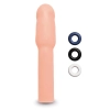 SIZE UP 4 INCH EXTRA REALISTIC PENIS EXTENDER -FLESH