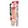 SIZE UP CLEAR VIEW STUDDED PENIS EXTENDER WITH BALL LOOP