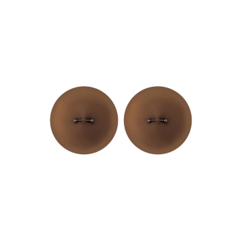 PEEKABOOS SILICONE PIERCED NIPPLE COVERS, BROWN