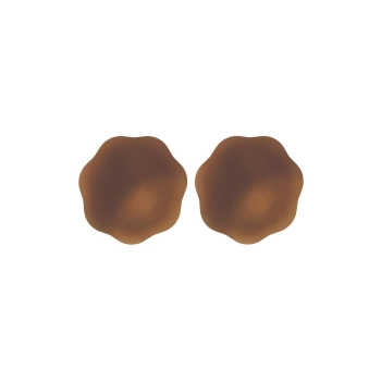PEEKABOOS SELF ADHESIVE SILICONE NIPPLE COVERS, BROWN