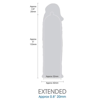 LENGTH EXTENDER SLEEVE 6INCH BLACK