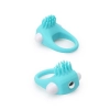 RINGS OF LOVE SILICONE STIMU RING BLUE