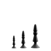Zestaw-MENZSTUFF 3-PIECE ANAL CONE SET BLACK