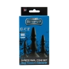 Zestaw-MENZSTUFF 3-PIECE ANAL CONE SET BLACK