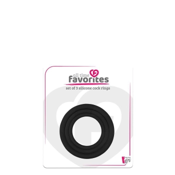 ALL TIME FAVORITES 3 SILICONE COCKRINGS