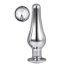 Korek analny Gleaming Love aluminiowy srebrny L 12,7 cm