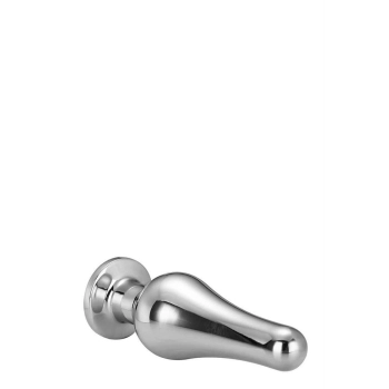 Korek analny Gleaming Love aluminiowy srebrny L 12,7 cm