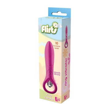FLIRTS 10 FUNCTIONS RING VIBRATOR PINK
