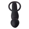 FANTASSTIC VIBRATING ANAL PLUG WITH COCKRING BLACK