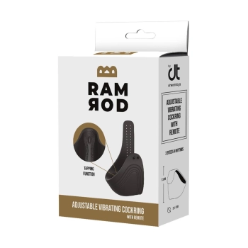 RAMROD ADJUSTABLE VIBRATING COCKRING WITH REMOTE
