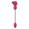 ESSENTIALS FLEXIBLE DUAL STIMULATOR AND VIBRATING EGG PINK