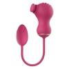 ESSENTIALS FLEXIBLE DUAL STIMULATOR AND VIBRATING EGG PINK