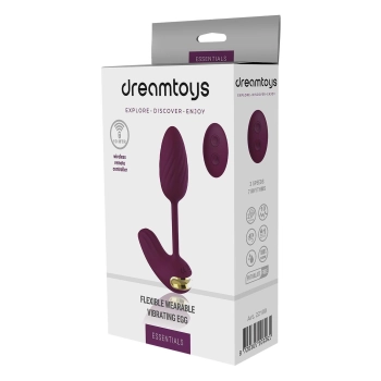 Jajko wibrujące elastyczne Dream Toys fioletowe USB