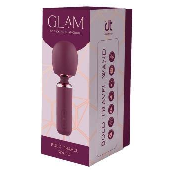 Wibrator wand Glam Bold silikonowy USB 18 cm