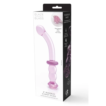 GLAZE GLASS ROSEBUD G-SPOT DILDO