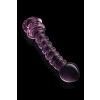 GLAZE GLASS ROSEBUD SPIRAL G-SPOT DILDO