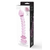 GLAZE GLASS ROSEBUD SPIRAL G-SPOT DILDO